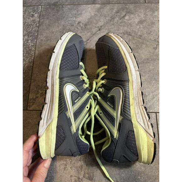 Nike Anodyneds Training Grey Yellow Running Shoes Size 7 Womens - Picture 7 of 7
